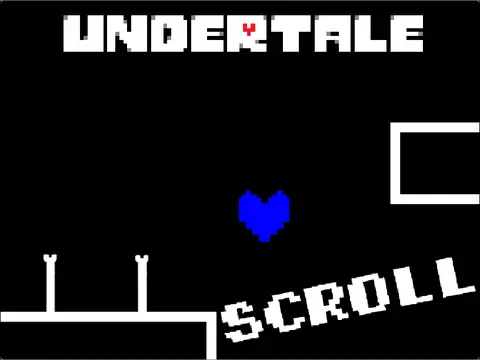 Undertale Scroll Platformer logo inspired by Toby Fox's Undertale