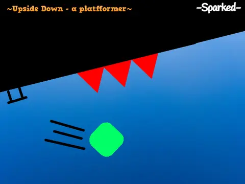 Upside Down - a Platformer logo with inverted gravity theme, fonts by Cooltext.com