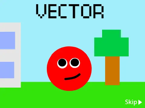 Vector the Platformer logo - vector style character platform adventure