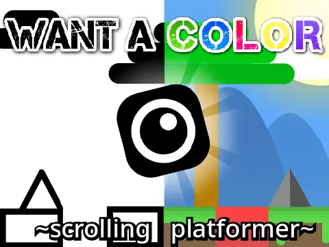 Want a color scrolling platformer logo cover featuring high difficulty and item mechanics