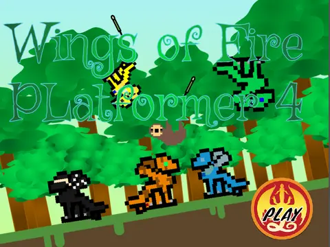 Logo for Wings of Fire Platformer 4 online game