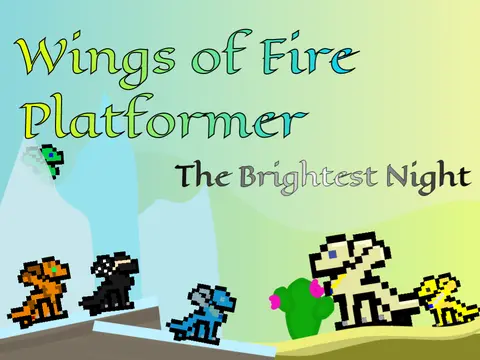 Wings of Fire Platformer 6 remastered title screen with dragonets