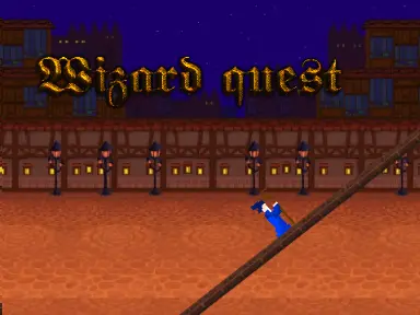 Wizard Quest platformer logo - wizard-themed platforming adventure game