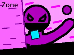 Zone platformer logo cover featuring storm zone and intense platforming