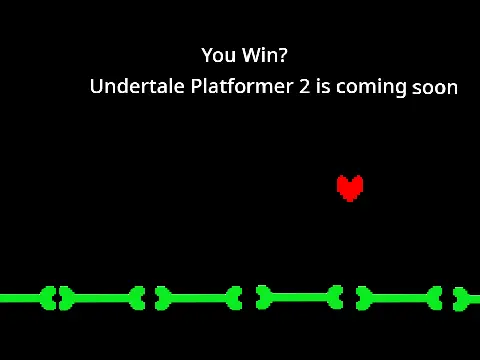拡散希望 Undertale Platformer title screen with Sans, mobile-friendly tap controls